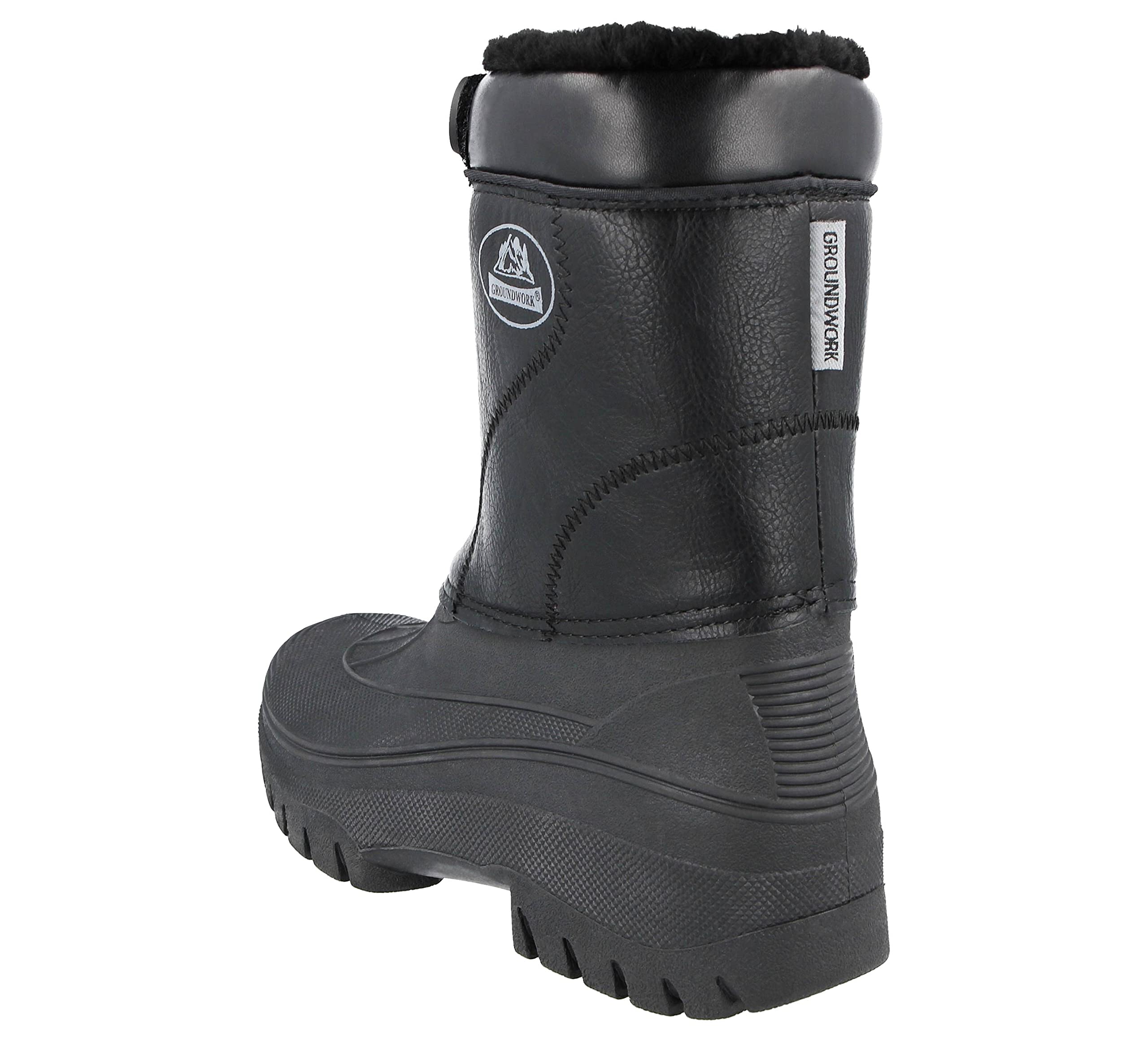 Groundwork LS88 - Botas impermeables para hombre, con cremallera, para jardín, establo o nieve
