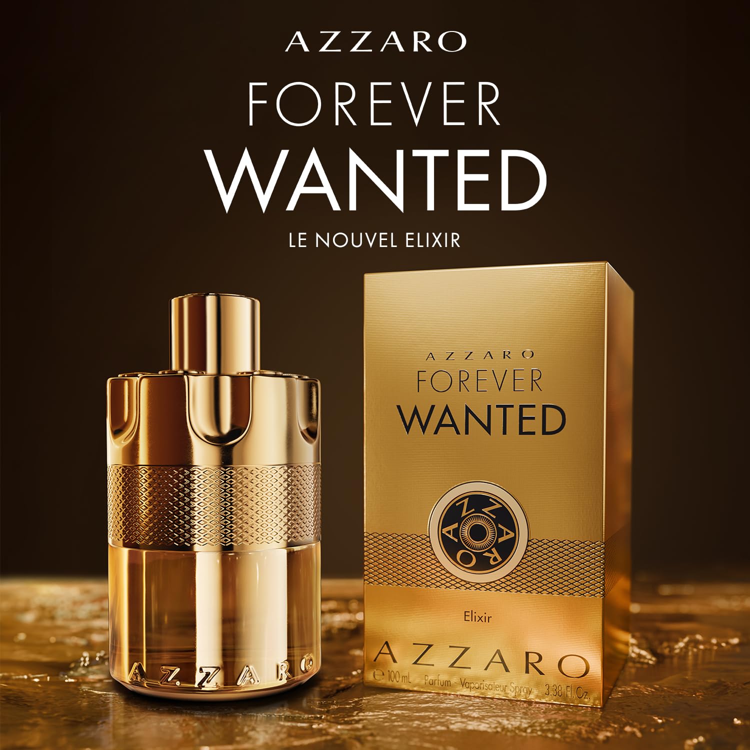 Azzaro Wanted Forever Elixir - Parfum pour Homme - Séducteur, Irrésistible et Puissant - Accords de Fruits Rouges, Cardamome et Cuir - Tenue Longue Durée - Spray Vaporisateur