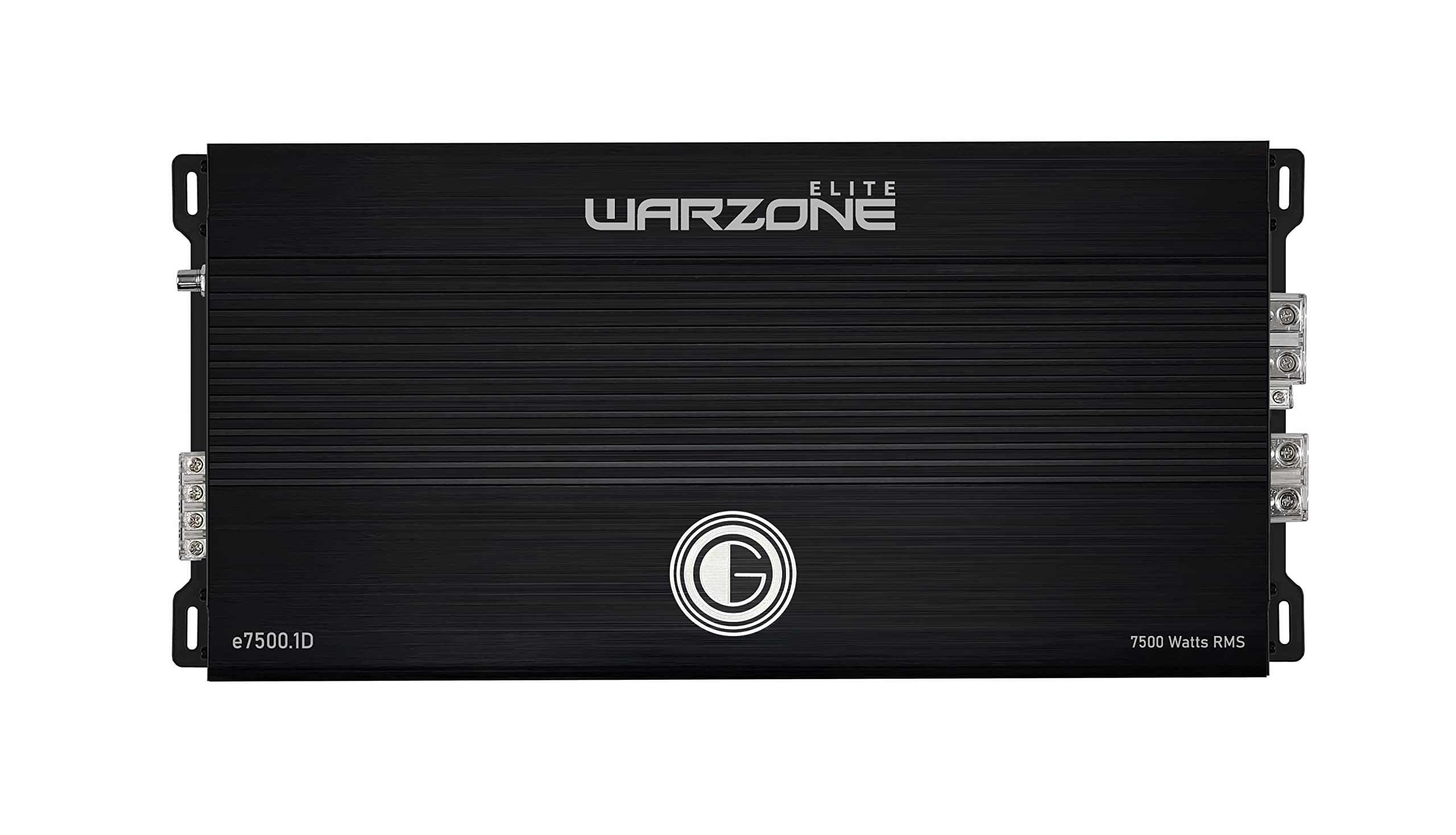 Gravity Audio E7500.1D Warzone 7500W True RMS Car Amplifier Class D Amp 1/2/4 Ohm Stable with Remote Sub Control with 1 Year Full Replacement Warranty Bundle