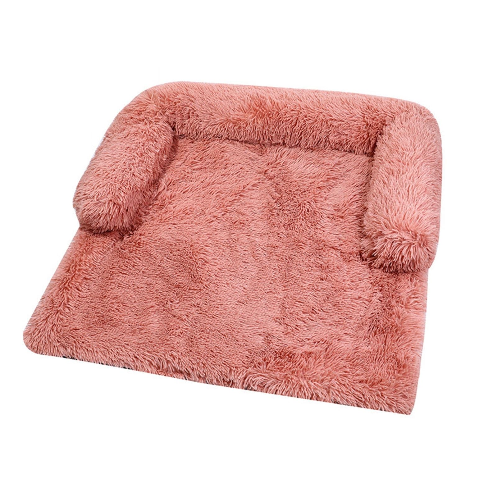 legowisko dla psa, Pokrowiec na sofę i łóżko dla psów kotów, nadający się do prania w pralce, odpowiedni średnich dużych(Pink,S)