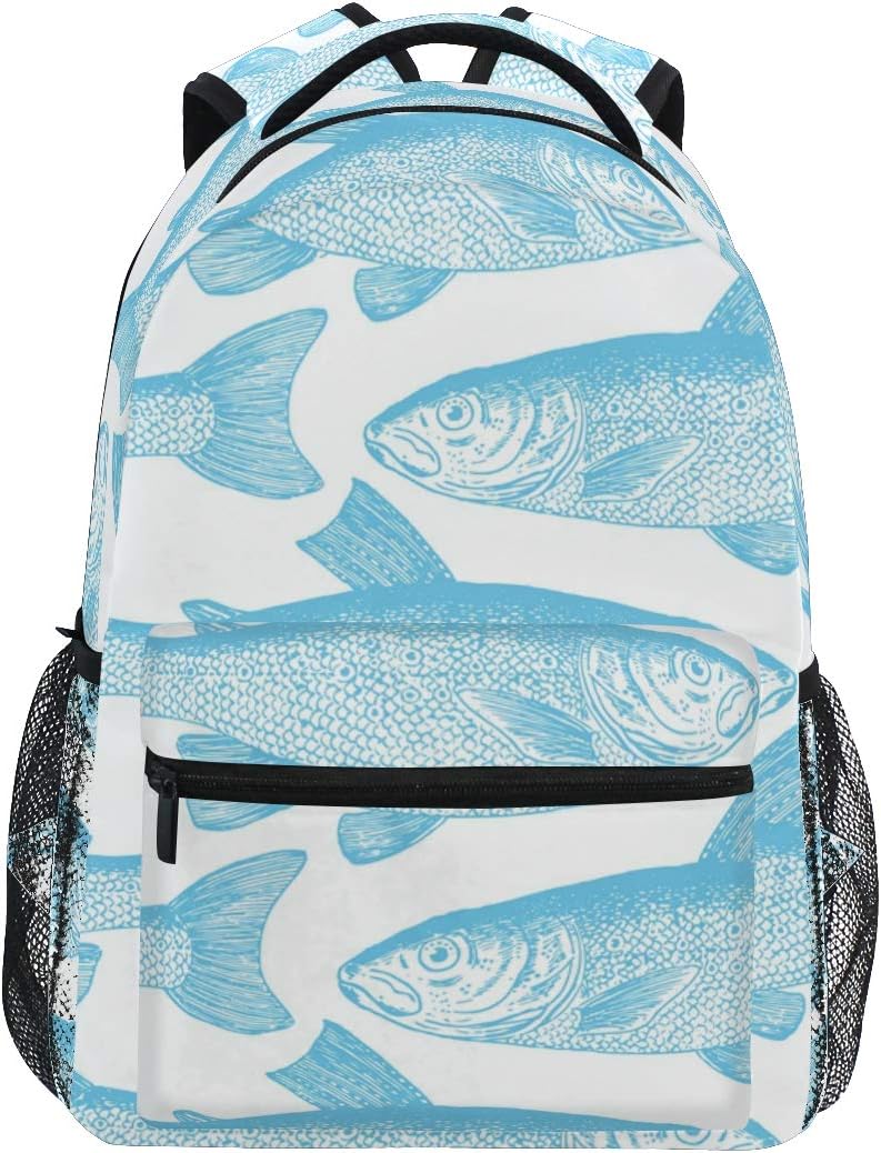 blue backpack girl