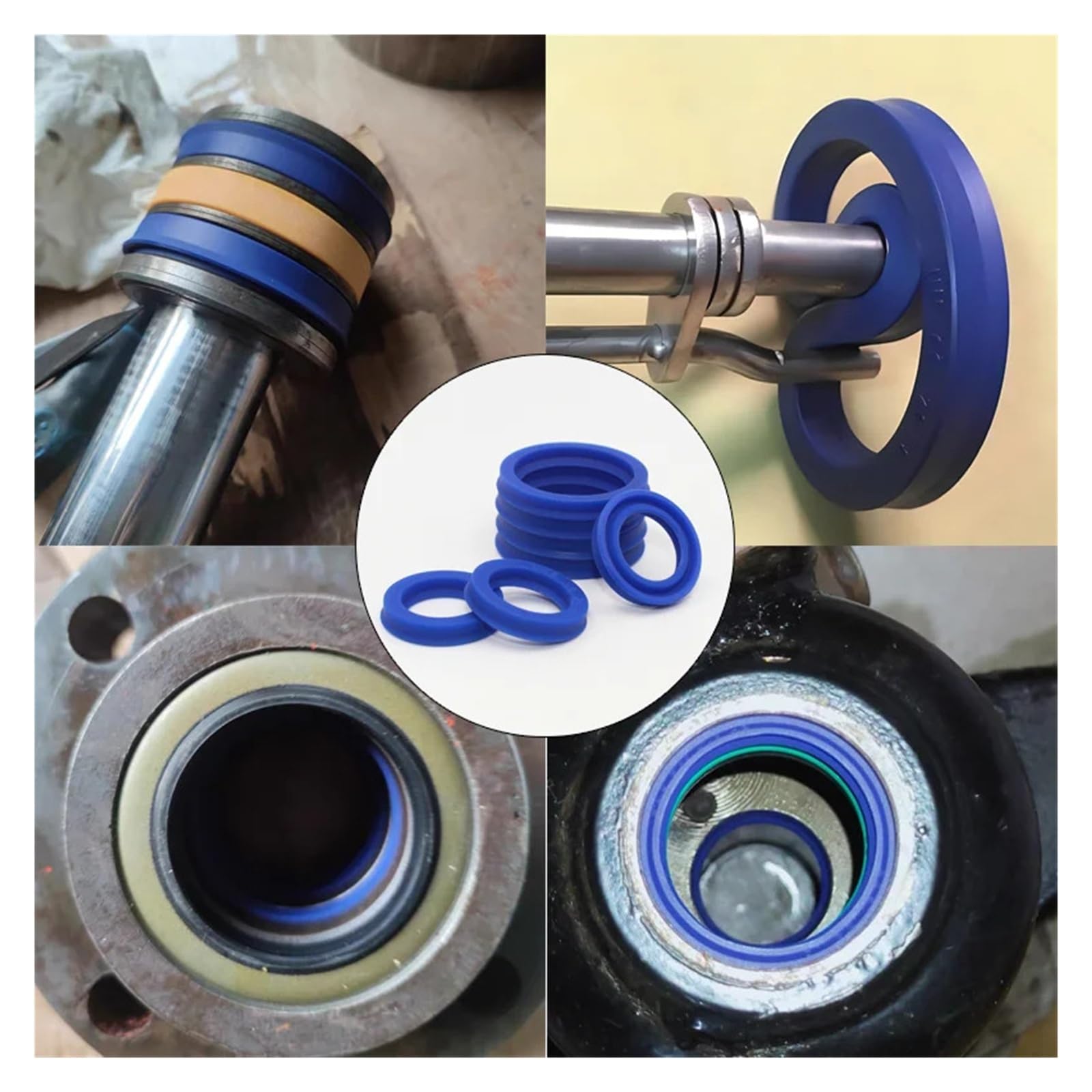 Radialwellen-Hydraulikdichtung ID 4-85 Mm Kolbenstange Einzellippe U-förmige Tasse Öl 5 Stück Unterlegscheibe(UHS 12x20x5 (5Pcs))