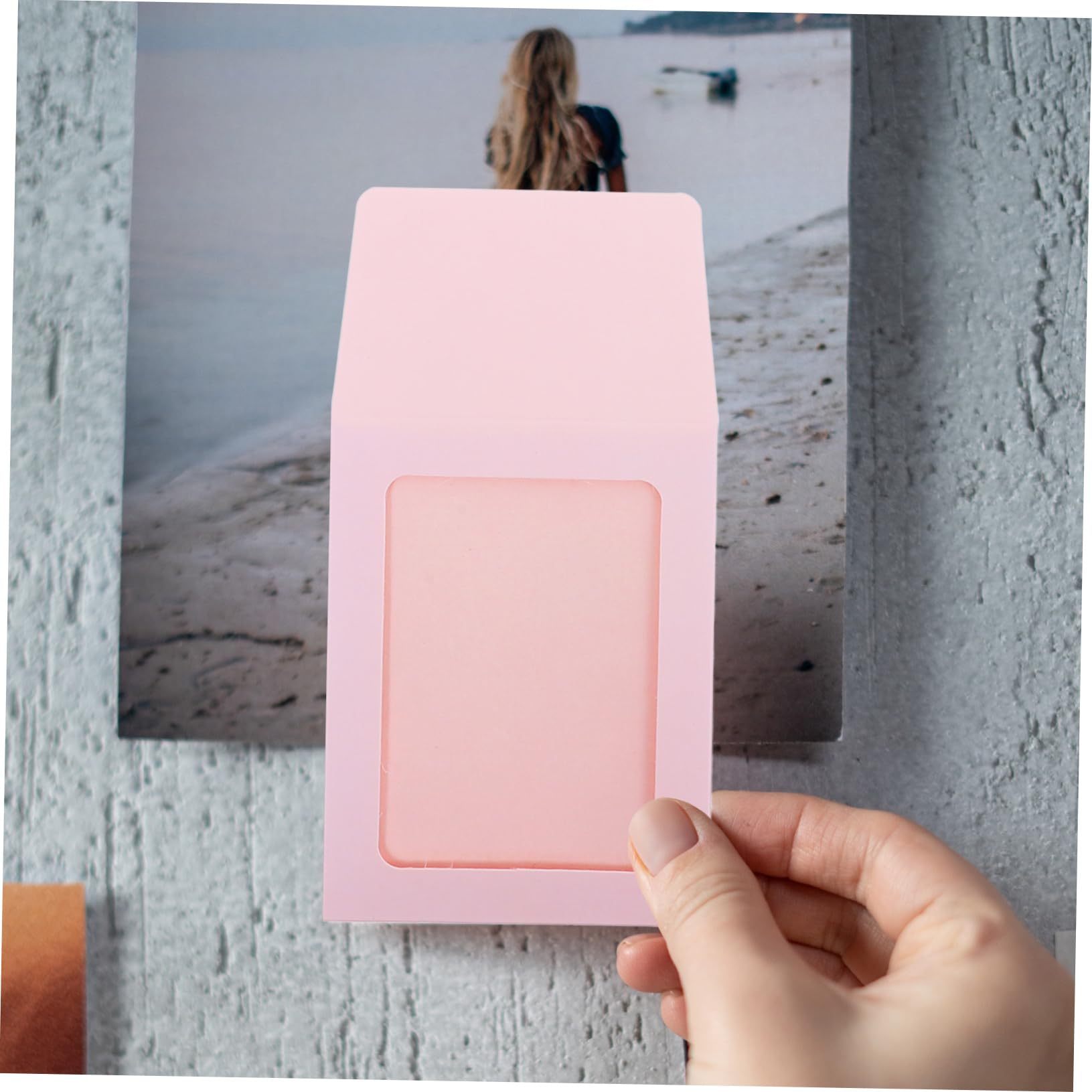 STOBOK 100pezzi Custodie Trasparenti Per Carte Da Gioco e Foto Design Pratico e Organizzatore Per Postcard e Game Cards Facile Da Pulire e Riutilizzabile Kraft Paper Resistente Servizio