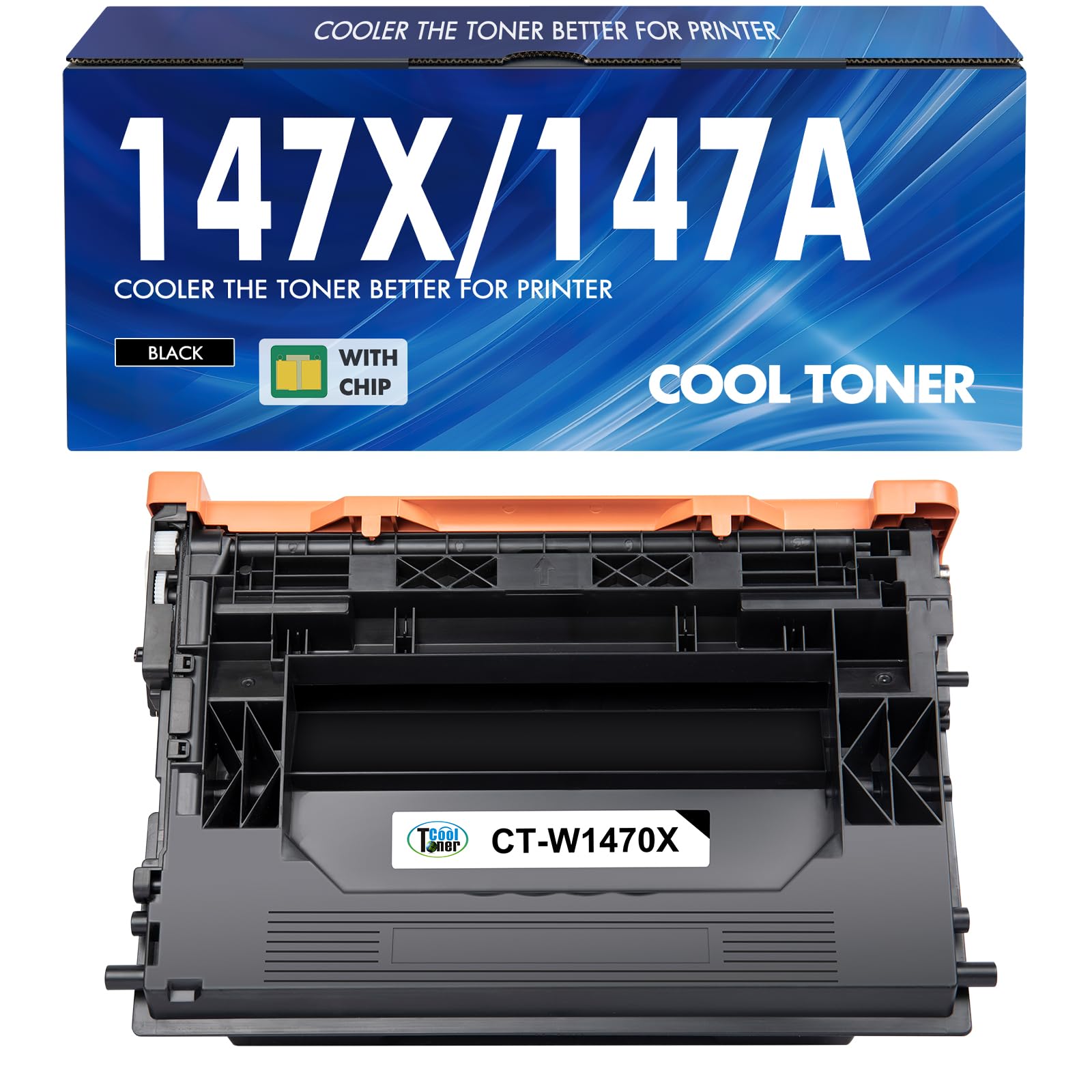 147X 147A Black Toner Cartridge M612 M611 Compatible Replacement for HP 147X W1470X for HP LaserJet Enterprise M611dn M611x M612dn M612x MFP M634h