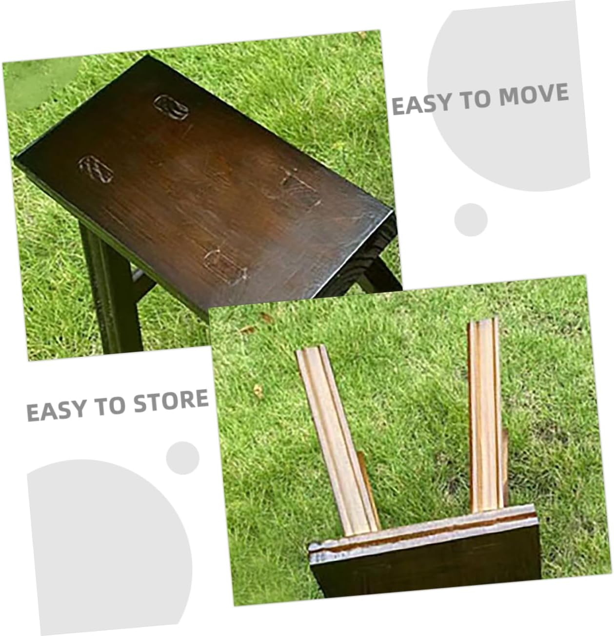 KICHOUSE Small Wooden Bench Multi-Purpose Stool Step for Boys and Girls and Adults for Bathroom Kitchen Bedroom