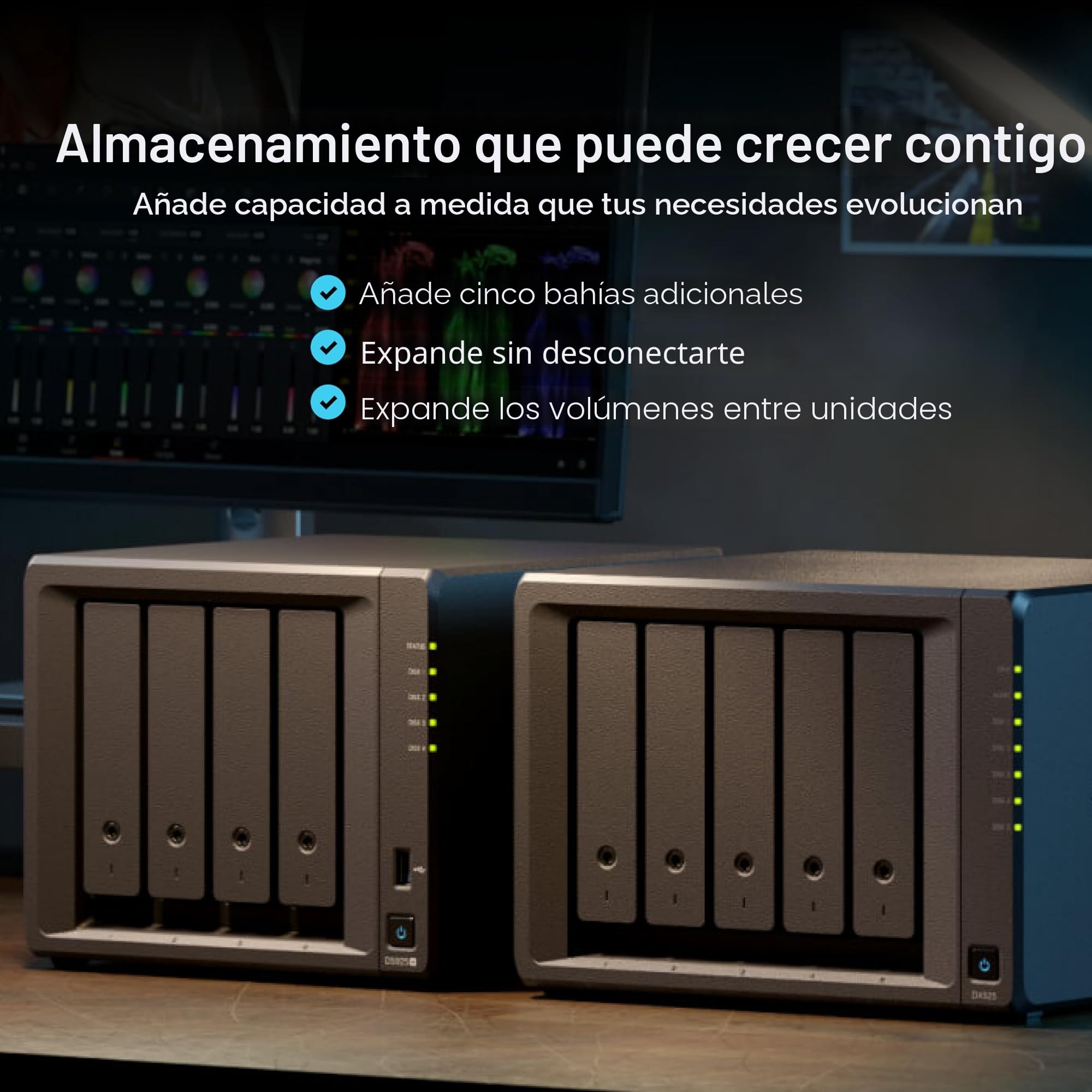 SYNOLOGY DS925+ NAS de 4 bahías con Capacidad Extensible (sin Disco)