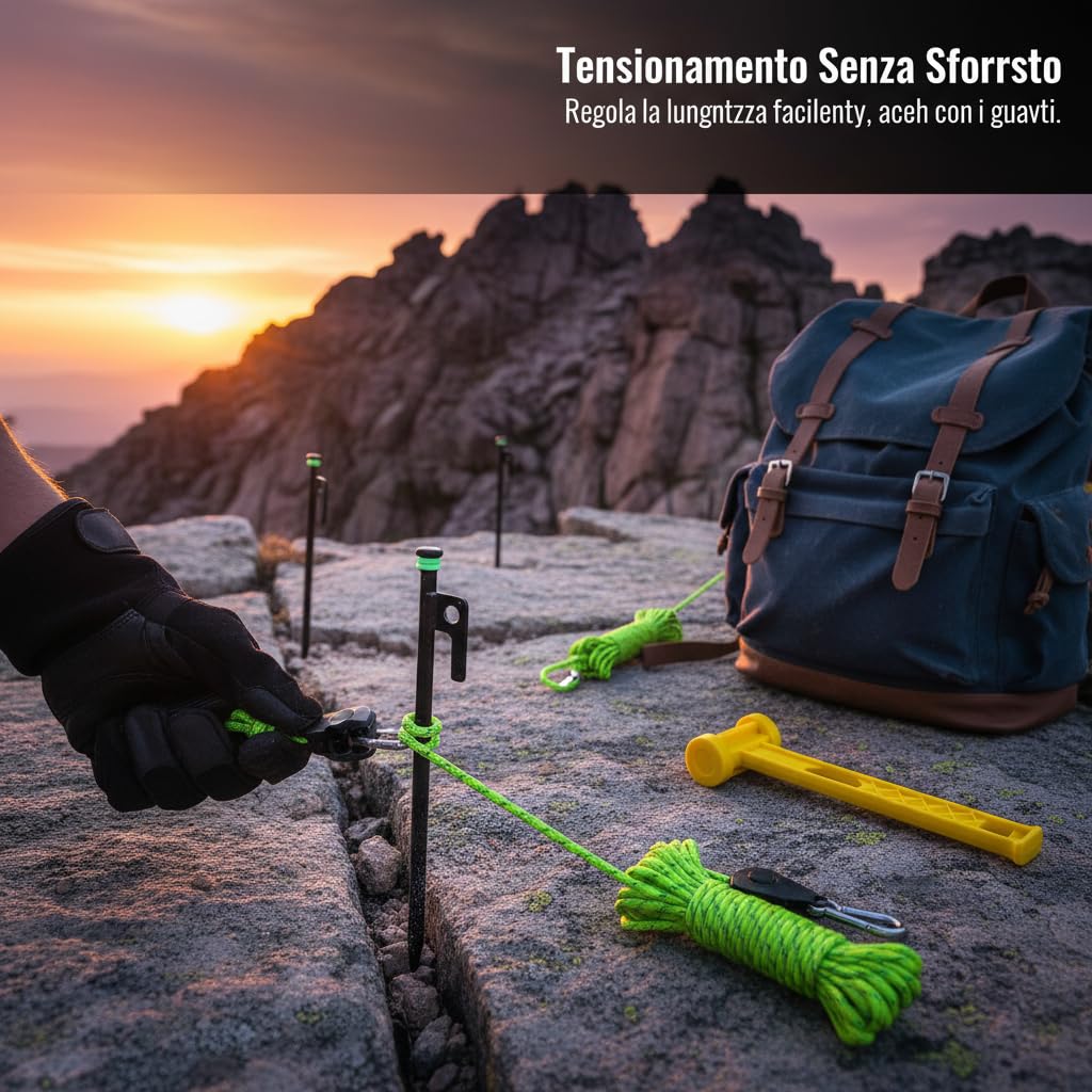 Kit Cuerda Tienda Polea 4 mm