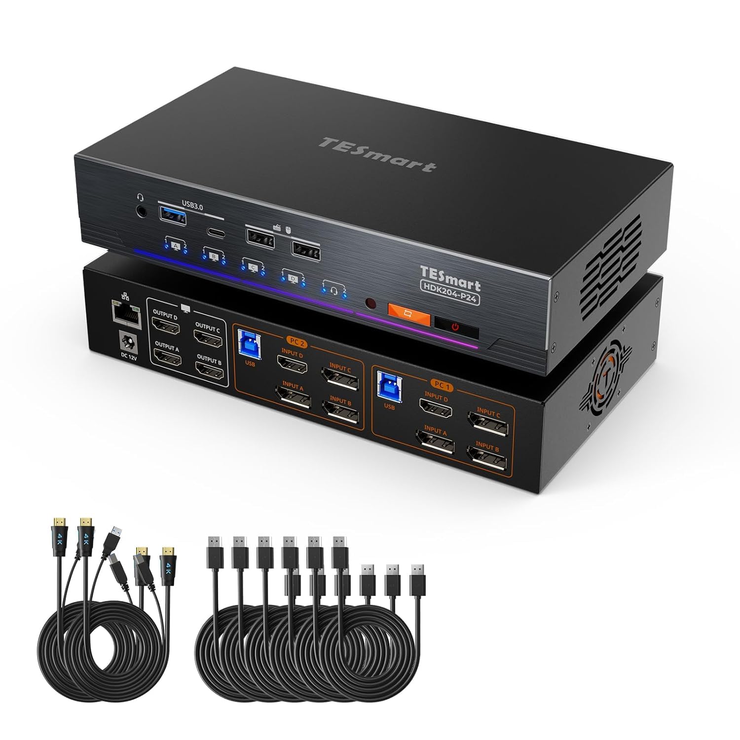 Amazon.com: TESmart Displayport+HDMI KVM Switch 4 Monitors 2