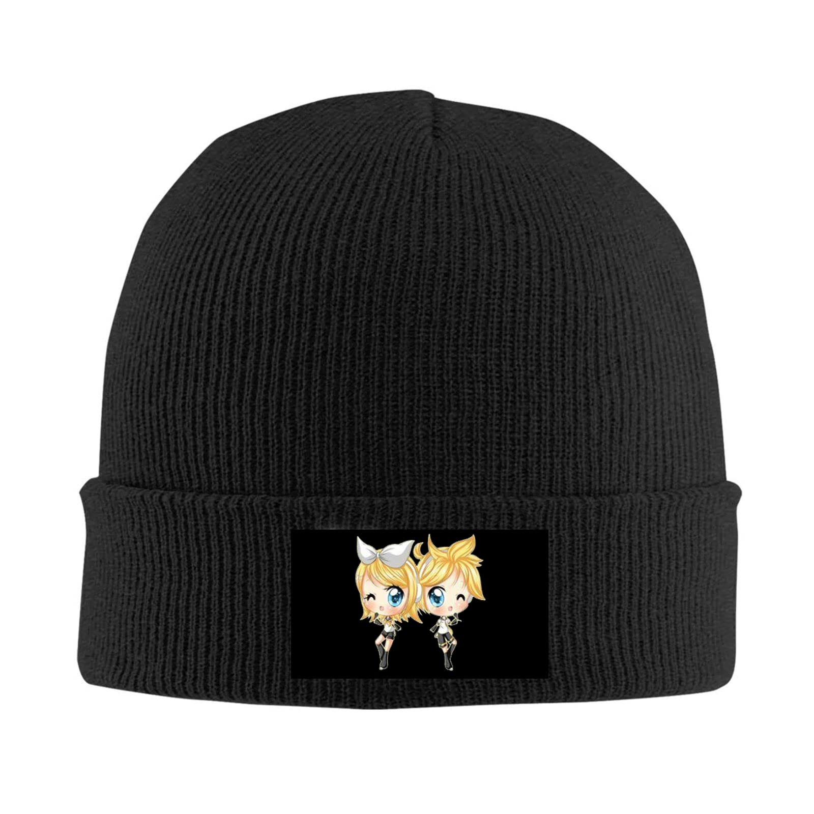 kenwozi Lily Vocaloid Chibi Winter Warm Knit Beanie Cap Hip-pop Black