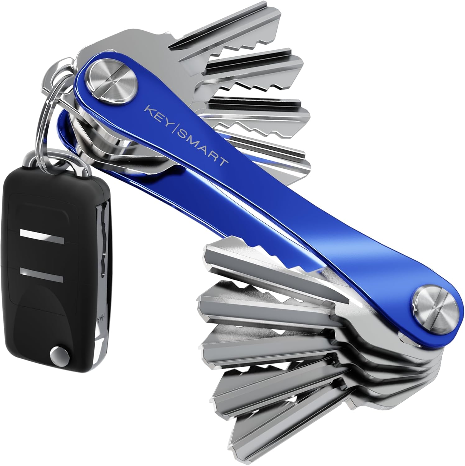 KeySmart Flex - Key Holder for Keychain-Compact Key Organizer for