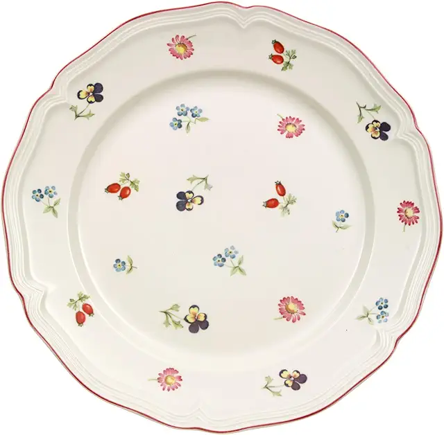 Villeroy & Boch Petite Fleur Frühstücksteller 21cm Weiß - Premium Porzellan Geschirr