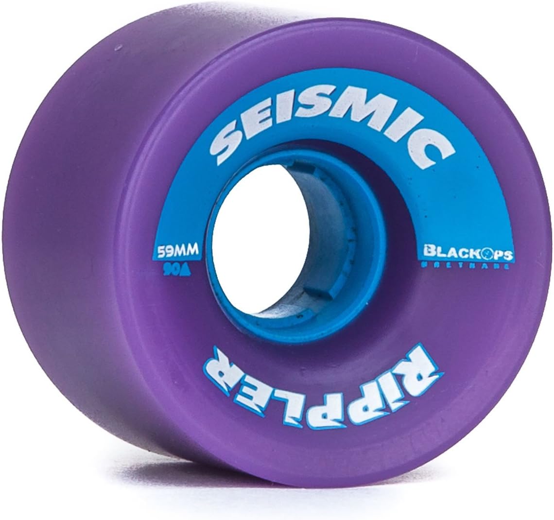 Seismic Rippler Longboard Wheels - 59mm 90a Purple