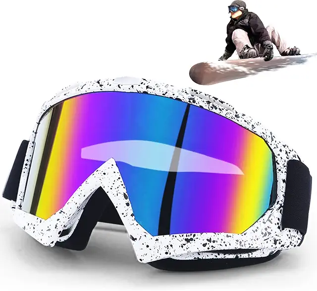 Gafas de Ski DONGZQAN con Espejo Antivaho para Snowboard y Esquí Unisex