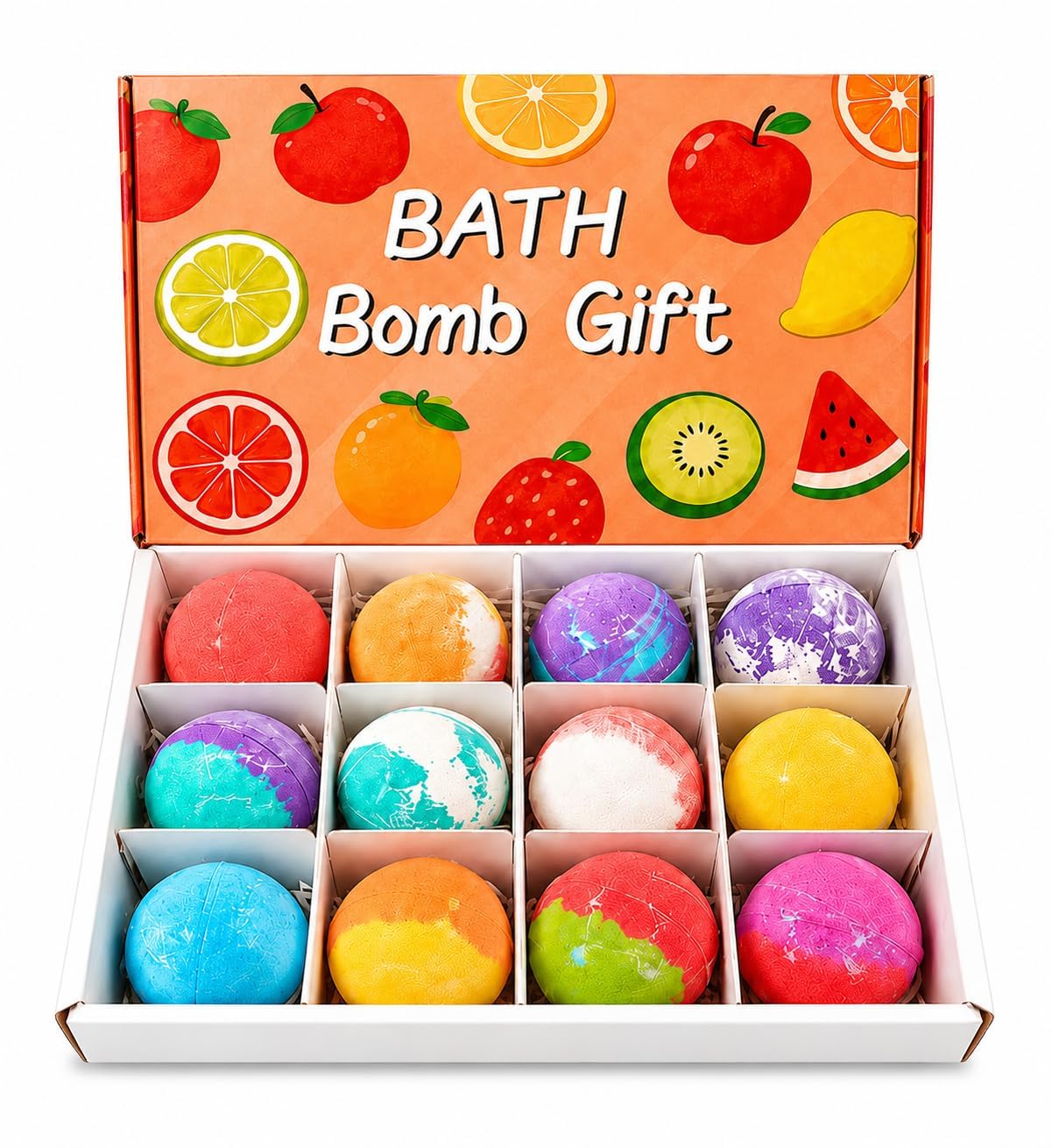 Bath Bomb Kids Spa Set with Surprise toy inside, No SLS, Gives Heavy Froth & Bubbles,100gm Each, Coconut Based Product (Pack of 12) Safe Kids 1+, Free from Heavy Metal Residues (Stain Free Ingredients)-image-48