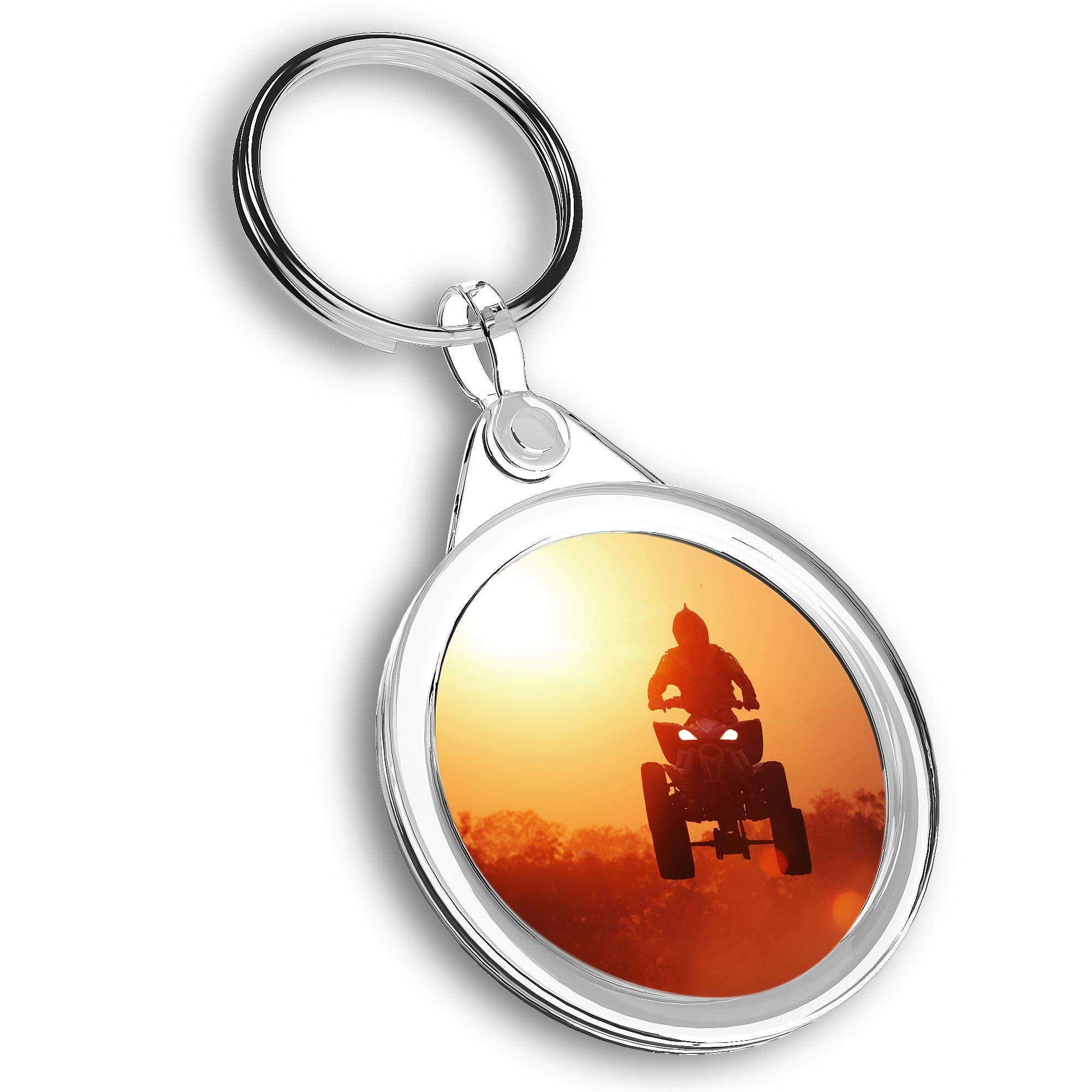 Destination Vinyl Ltd 1 x Photo Keyring - ATV Trick Quad Bike Dirt 4x4 |Keychain|Keyring|Charm| #44160