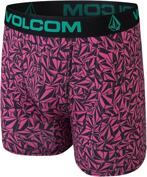 Volcom Mens Boxer Briefs 5 Pack Poly Spandex Performance Boxer Briefs Underwear