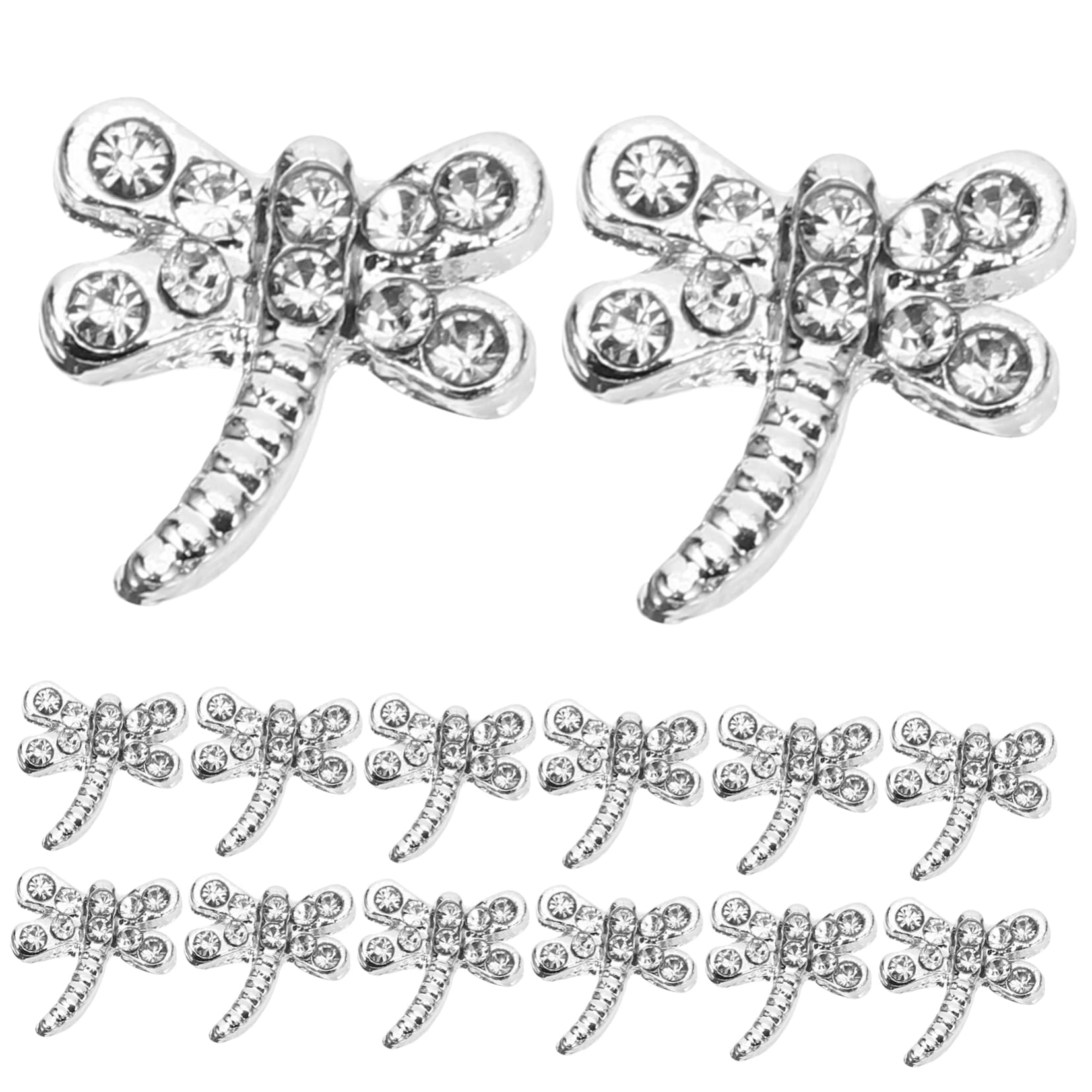 FOMIYES 5 Set Di Ciondoli Per Unghie Con Strass Set Di Ciondoli Creativi Per Nail Art A Forma Di Libellula Per Manicure 20 Pezzi * 5