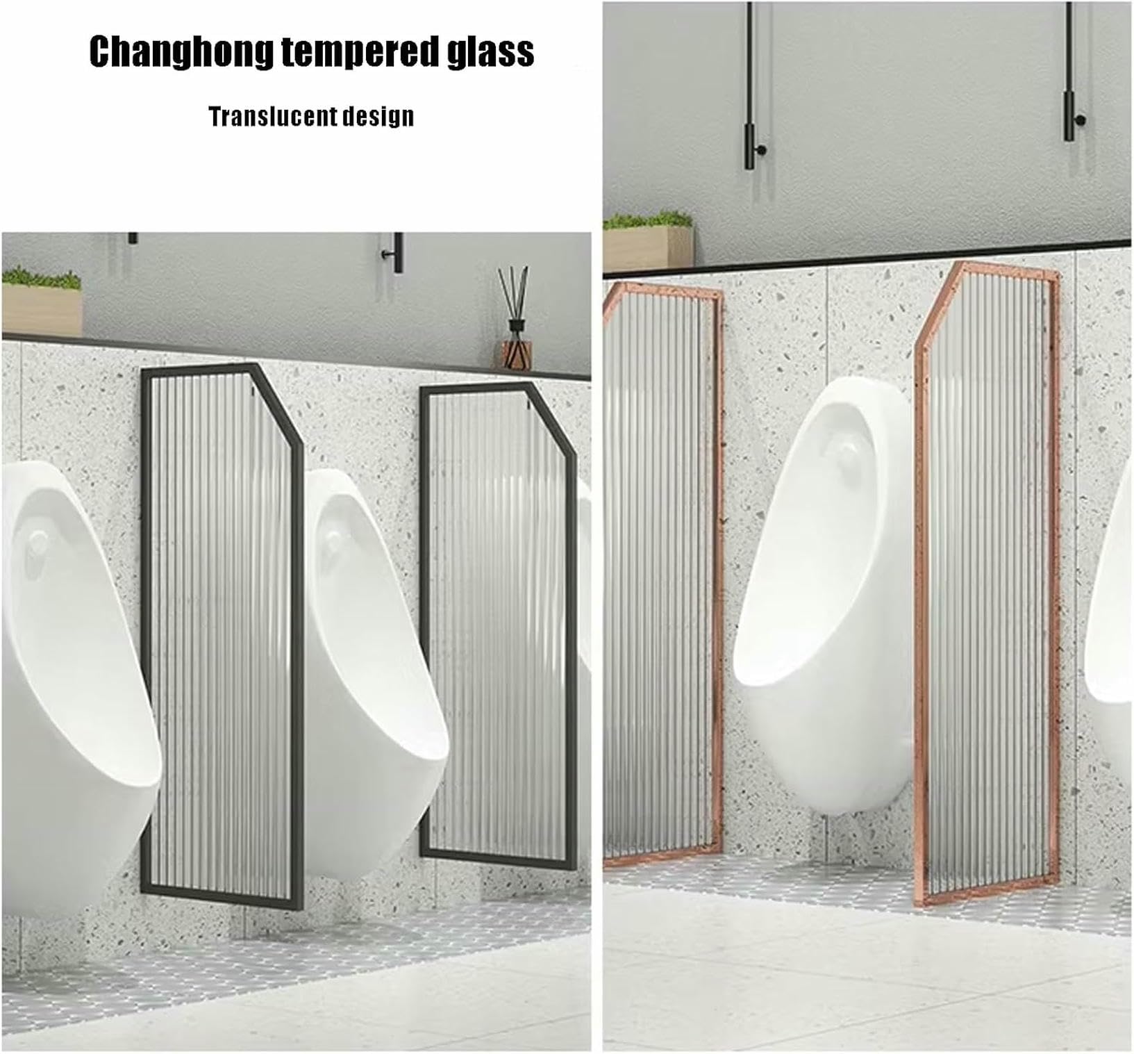 Protector de privacidad transparente para baños públicos y baños, fácil instalación, solución esencial de saneamiento