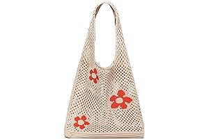 Crochet Beach Bag Tote: Small Knit Bag for Your Summer Vacation