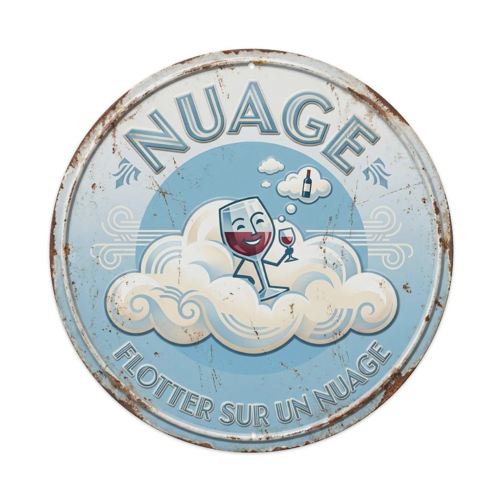 Cloud Humorous Tavern Cloud Metal Tin Sign