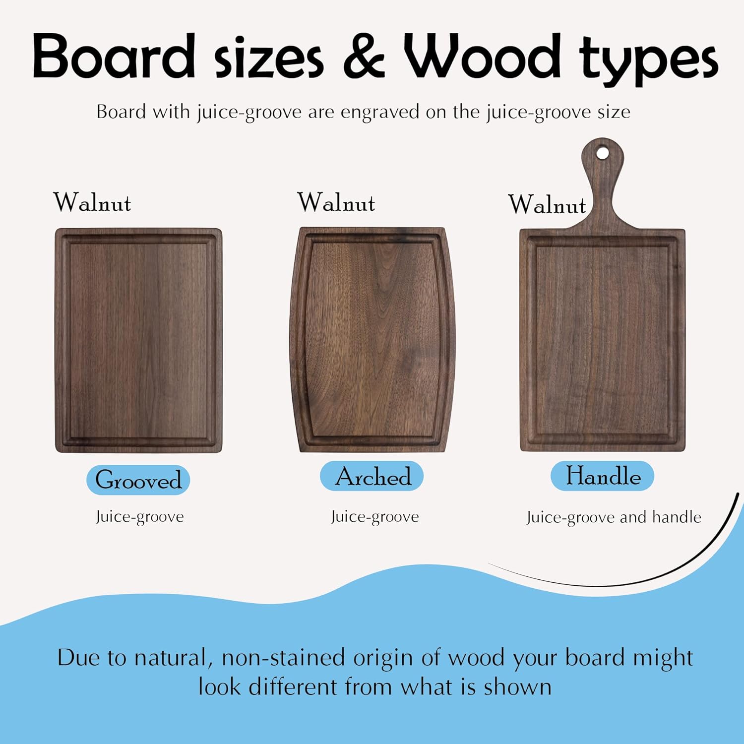 Gift for Wife Husband Personalized Cutting Board - Handmade Chopping Board with Juice Grooves for Kitchen, Meat and Cheese - Unique Present for Housewarming, Wedding, Anniversary, Girlfriend, Couple