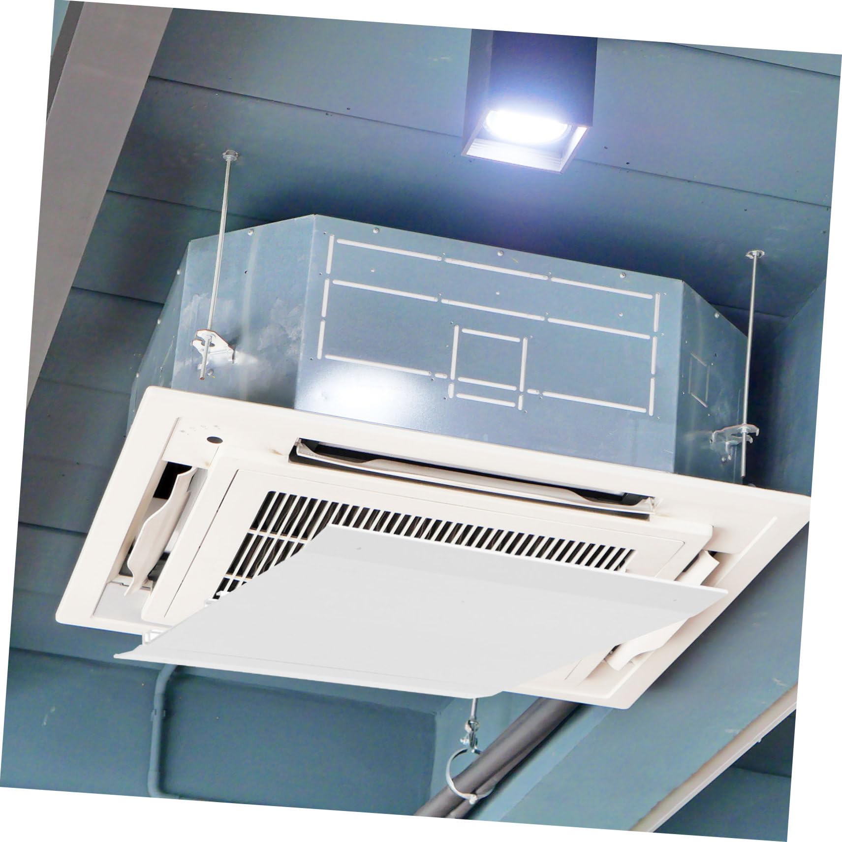 Pare-brise de Climatiseur Central Blanc Déflecteur de Ventilation