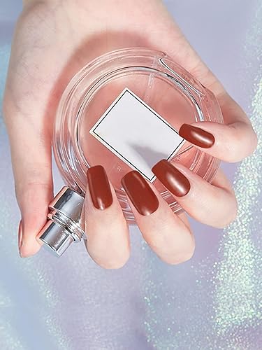 Miniatura 2 de EBANKU 20 tiras de esmalte de uñas de gel, estilo antiguo, color rojo, calcomanías de uñas de gel impermeables para regalo de Año Nuevo y San