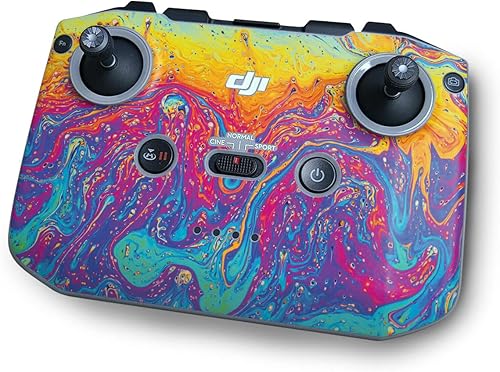 MightySkins Skin Compatible with DJI RC-N1 Controller - Paint Currents | Protective, Durable, and Unique Vinyl Decal wrap Cover | Easy to Apply |