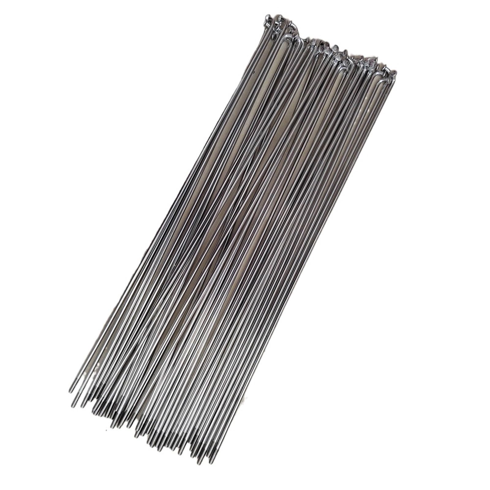 40 Rayons Vélo En Acier Inoxydable - 2,2mm - 251-305mm - Compatible VTT Et Vélo Pliable - Lot Avec Écrous