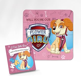 XOXOKristen Flower Girl Proposal, Flower Girl Gift in a Cute Box, Pink Flower Girl Proposal Gifts, Will you be my Flower Girl, Flower Girl Proposal Gift Box, Puzzle Box, Pink Jigsaw Puzzle