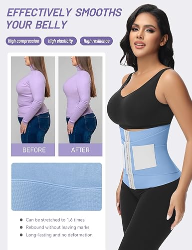 Miniatura 4 de SHAPSHE Entrenador de cintura para mujer, reductor de cintura para entrenamiento, cinturón de vientre, control de abdomen segmentado, moldeador de
