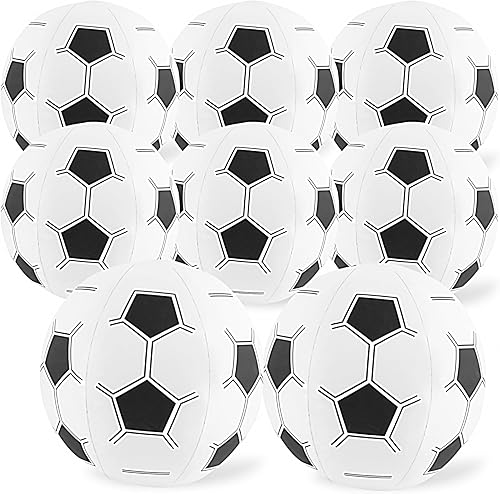 FOIMAS 8 pelotas de fútbol de playa, pelotas de fútbol inflables de 15 pulgadas para verano, piscina, playa, fiesta, actividades al aire libre