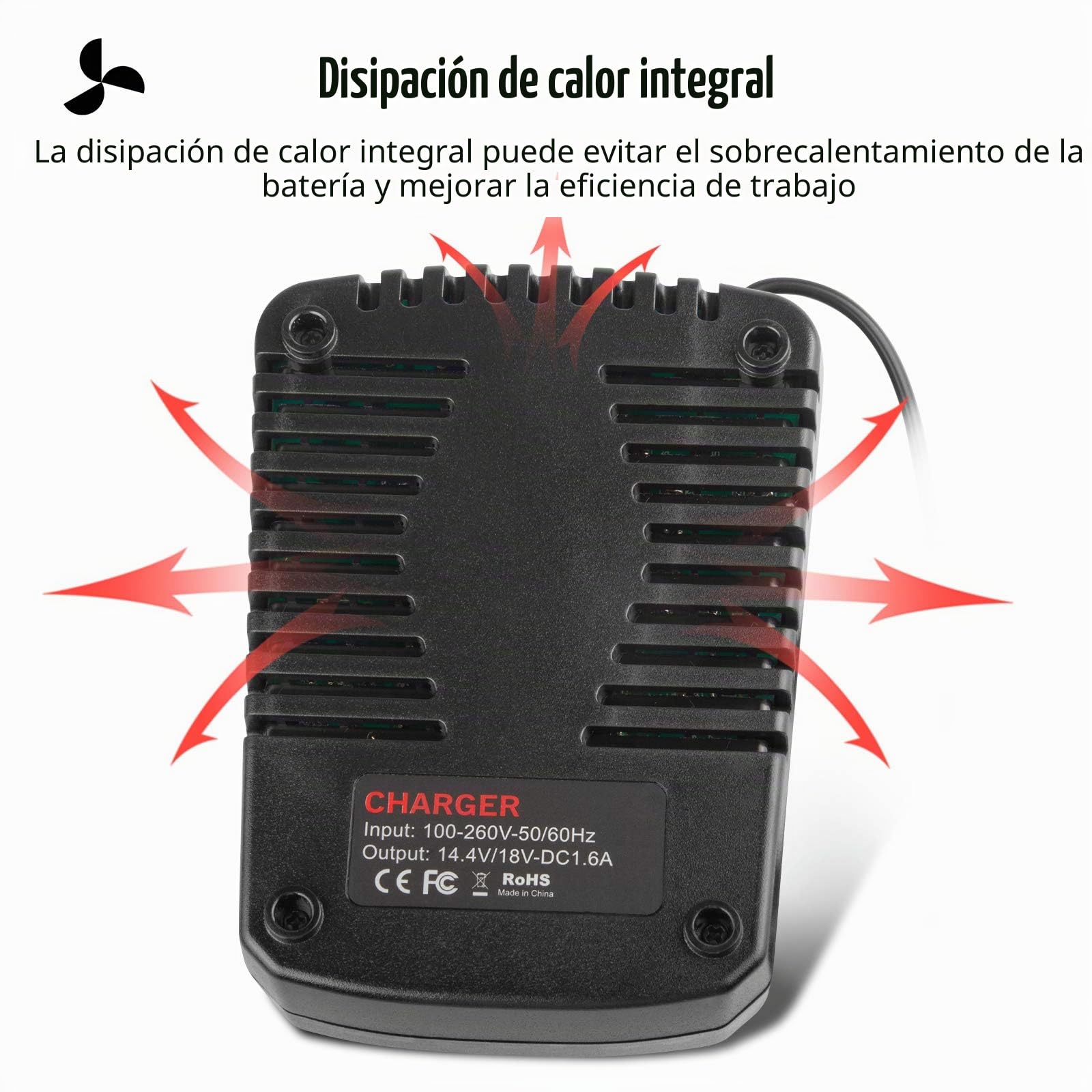 ASUNCELL Cargador de repuesto para Bosch 14,4 V-18 V BC660 BC1880 BAT609 BAT609G BAT618 BAT618G BAT614 BAT614G Cargador rápido de batería de iones de litio, cargador de herramientas eléctricas de