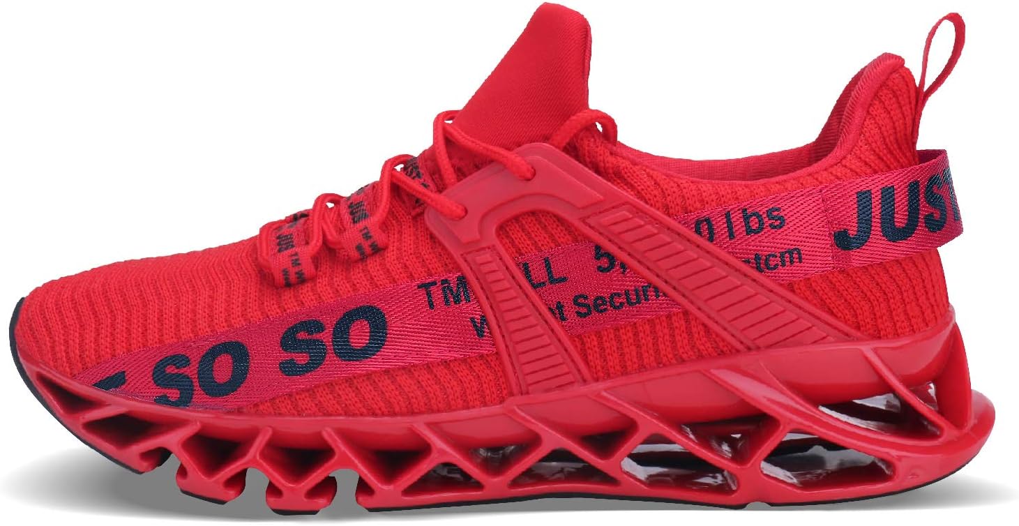 WONESION Mens Breathable Walking Tennis Running Shoes Blade Fashion Sneakers - Image 4