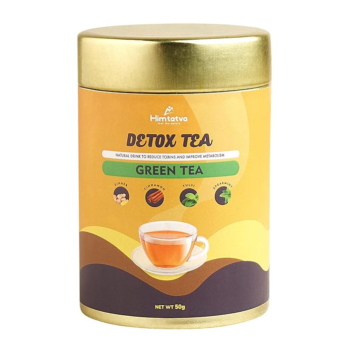 Buy Himtatva Detox Green Tea I With 4 essesntial herbs to reduce Toxins