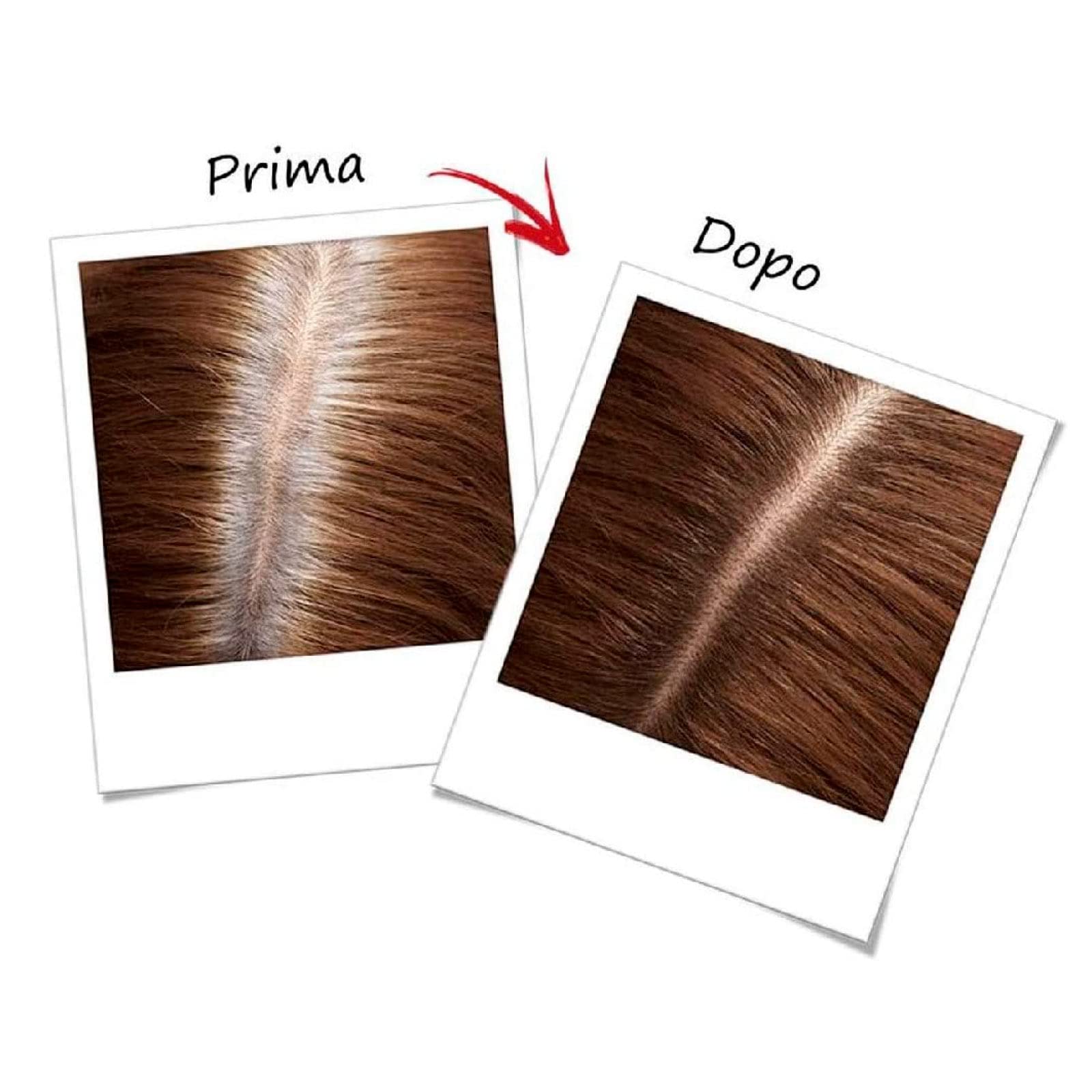 L'Oréal Paris Ritocco Perfetto Spray per Capelli Castani Correttore Istantaneo Radici Contro Ricrescita Copertura Temporanea Capelli Bianchi Formula No Transfer Asciugatura Rapida - 5 Flaconi da 75ml