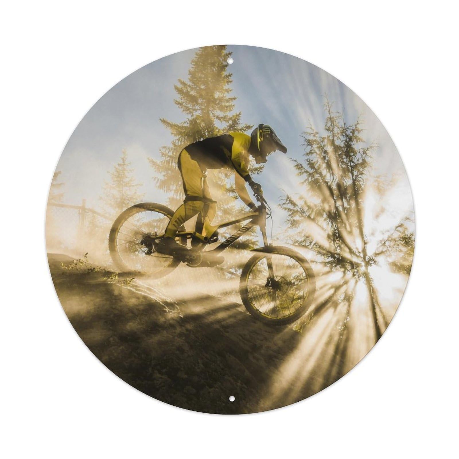 Mountain Bike Speed Drop Extreme Cycling Sports Metal Tin Sign