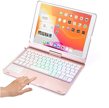 iPad 10.2 バッグライト Bluetoothキーボード 360度回転機能 iPad 10.2 バッグライト Bluetoothキーボード 360度回転機能