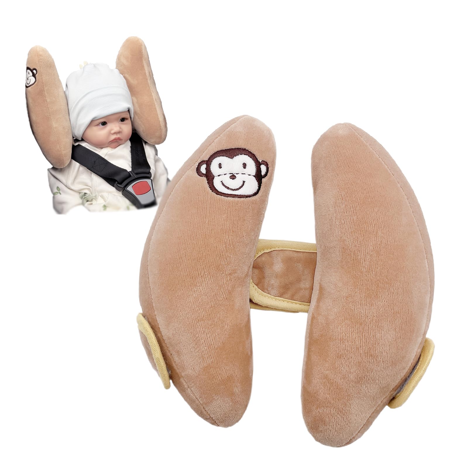 Adjustable Travel Pillow for Infant, Portable Baby Head Neck Support Pillow