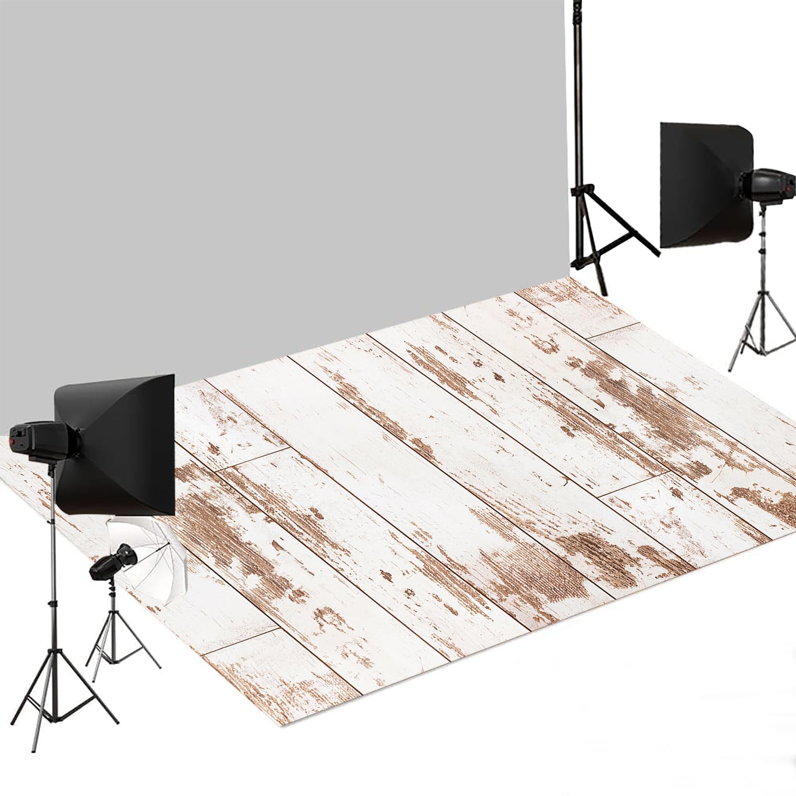 Kate Wood Texture Floor Mat Backdrop Photography Flooring Mats Rubber Floor Mat for Professional Photographers Studio Props 5x4ft