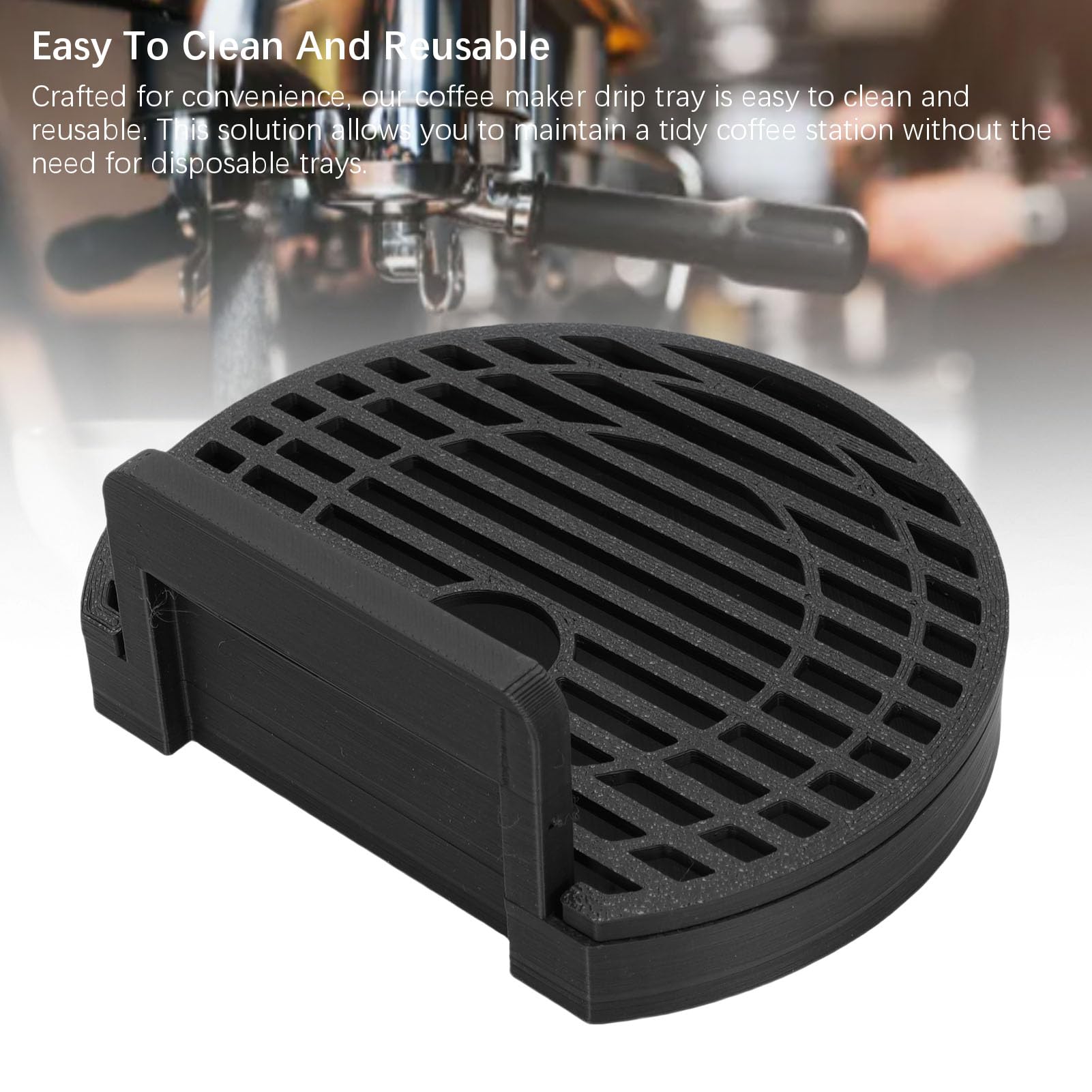 Wiederverwendbares Kaffee -Tropfschale, Einfach zu Teilen und aufzuräumen. Kompaktes Design Stabiler Kaffee -Arbeitsplatte Tropfschale für Mini D30