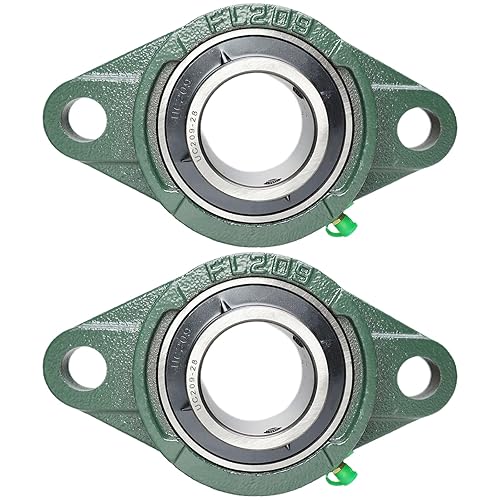 Miniatura 42 de Paquete de 2 rodamientos de bloque de almohada UCFL204-12, unidad de rodamiento de bolas de montaje en brida, orificio de 3/4 pulgadas, brida de 2