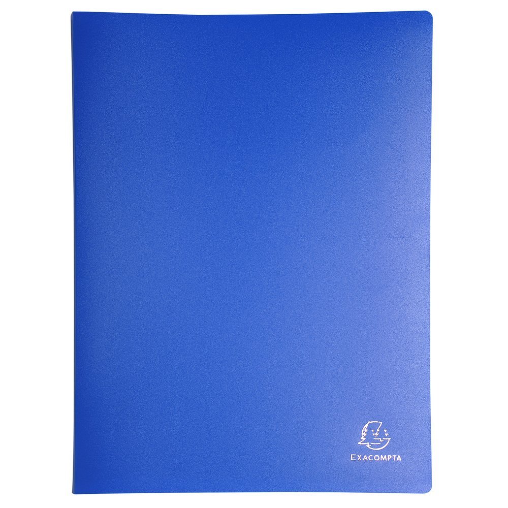 Exacompta - Ref. 8880E - 1 OPAK document cover - 80 smooth crystal pockets - 160 views - for A4 format - dimensions 24 x 32 cm - semi-rigid polypro cover - 8 random colors