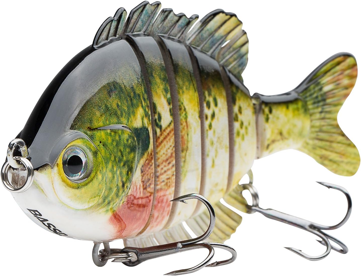 BASSDASH SwimPanfish Multi Jointed Panfish Bluegill Swimbaits Hard Topwater Bass Lures Fishing Lure Crank Saltwater 3.5in/0.85oz
