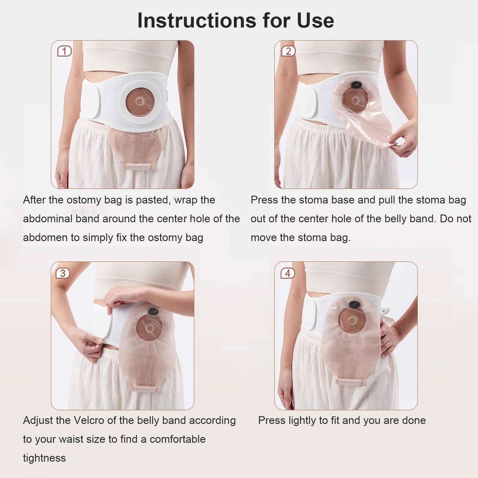 Fascia per Stomia per Uomini e Donne, Cintura per Colostomia Fascia Addominale Post Operatoria, per Pazienti con Colostomia per Prevenire L'apertura dello Stoma da Ernia Parastomale(M)