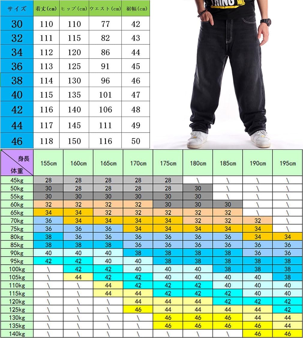 [BARYPORY] ジーンズ メンズ デニムパンツ ロングパンツ ゆったり エターナル サイクル デニム パンツ ルーズシルエット