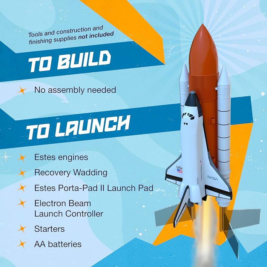 Amazon.com: Estes 009991 Space Shuttle Model Rocket - Launch