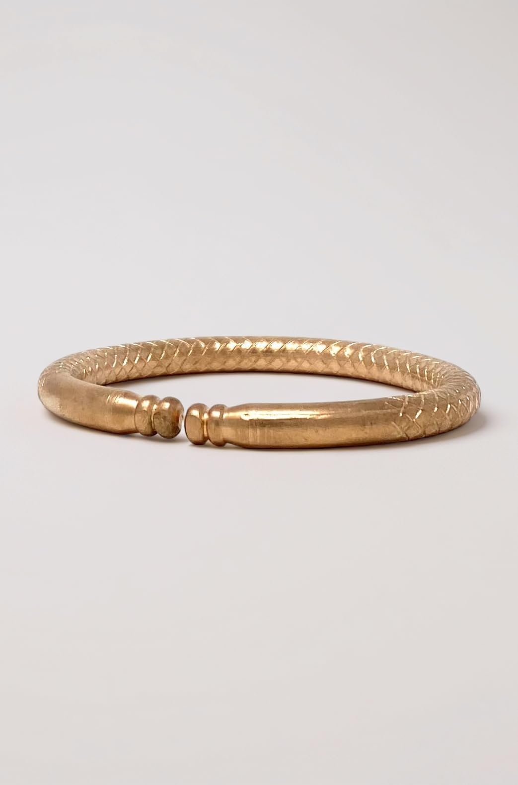 100% Pure Copper Thick Adjustable Free Size Kada For Men