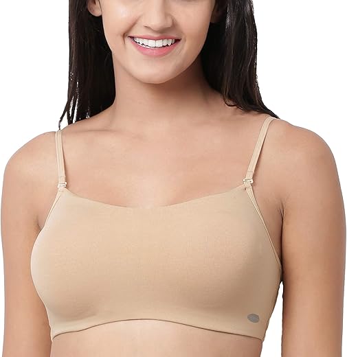 Enamor A022 Full Coverage Comfort Cami Cotton Bra for Women- Non Padded and Wirefree