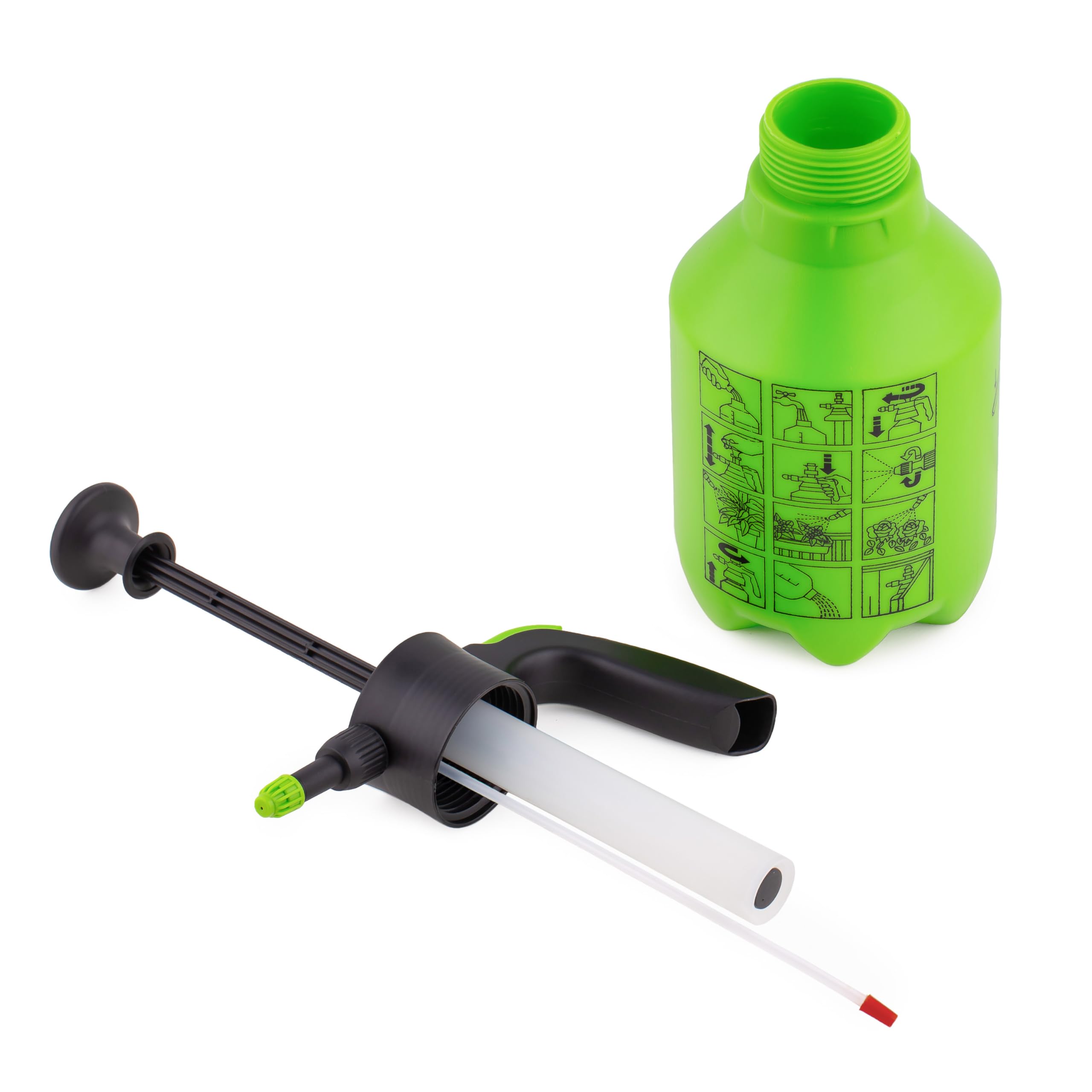 MIVOS Pulvérisateur à Pression 3 litres - de Jardin Haut de Gamme, Pulvérisateur à Pompe pour Balcon, terrasse et Jardin - pour Plantes, l'entretien des Plantes, à Main